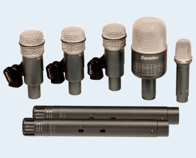 Photo of Superlux Microphone Professional Drum Set (7 Mics)