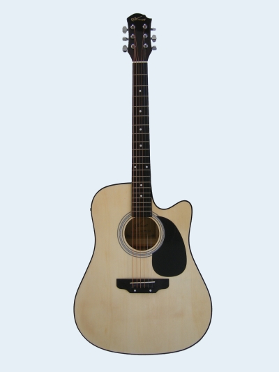 Photo of Maxwell Cutaway Dreadnought Guitar with 4 Band EQ [Natural]