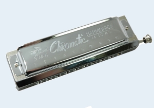Photo of Swan 10 Hole Chromatic Harmonica